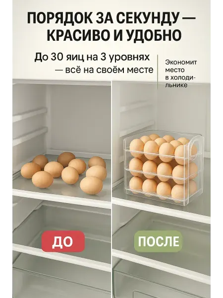 Бонит Хранение яиц в холодильнике на 30 штук