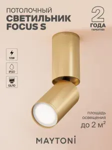 MAYTONI Потолочный светильник FOCUS S GU10 C051CL-01G
