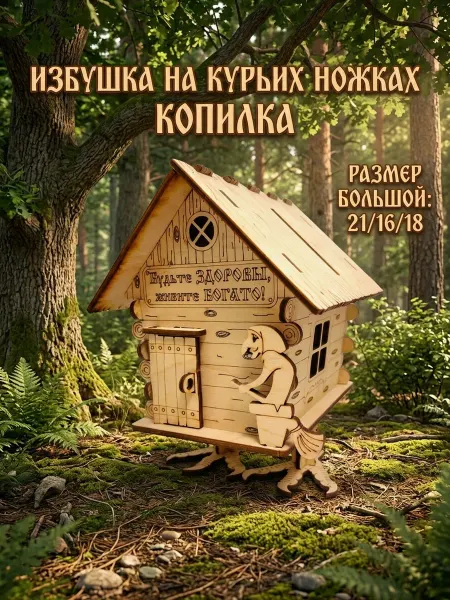 LEGKO дарить подарки Копилка избушка на курьих ножках