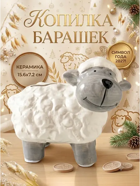 Копилка для денег новогодняя