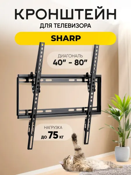 Кронштейн для телевизора Sharp (Шарп), до 75 кг
