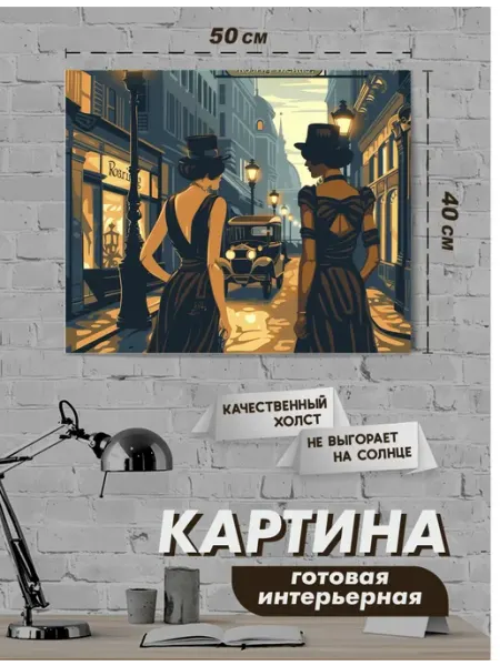 NeoArt Картина интерьерная, ретро постер 40х50