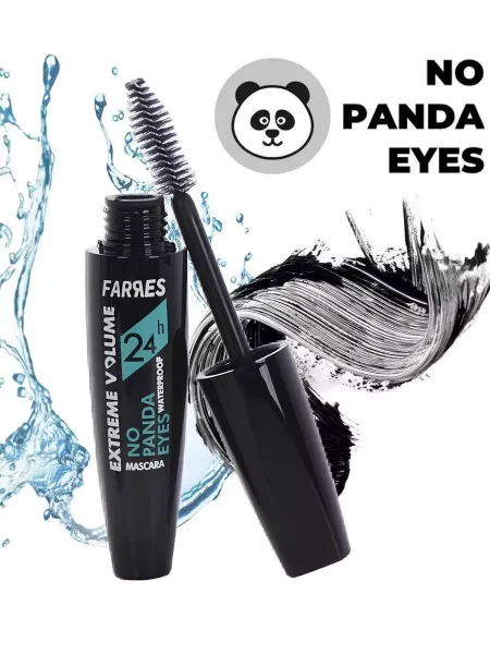 FARRES cosmetics Тушь для ресниц водостойкая Extreme Volume No Panda Eyes