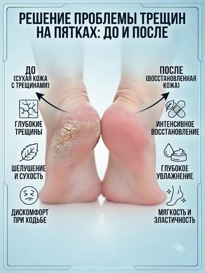 Крем для ног с мочевиной, крем от трещин для пяток, urea cream
