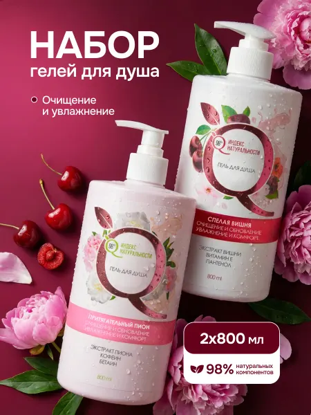 Индекс Натуральности Гель для душа женский очищающий