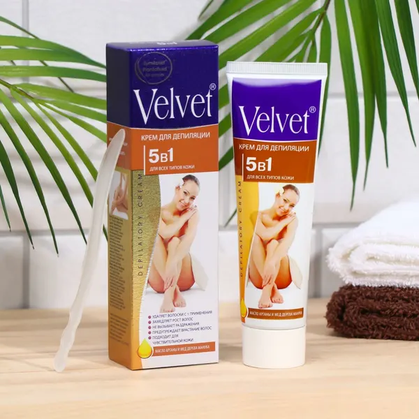 Velvet Крем для депиляции 5в1 для всех типов кожи 100 мл, 2шт