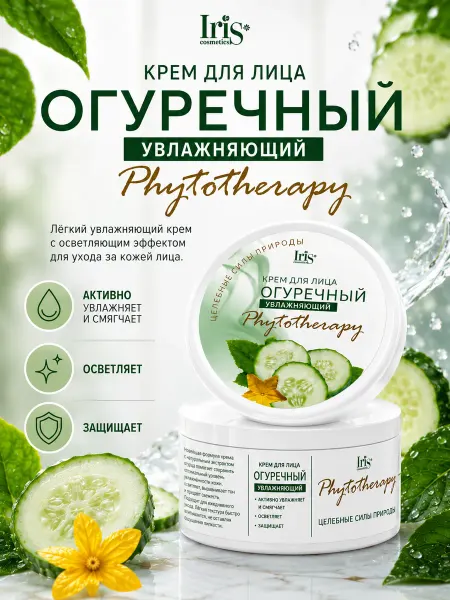 IRIS COSMETIC Крем для лица отбеливающий Phytotherapy
