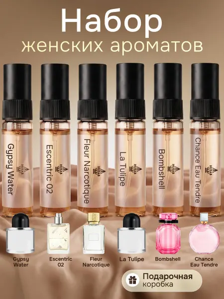 Husab parfum Духи женские цветочные набор летних пробников