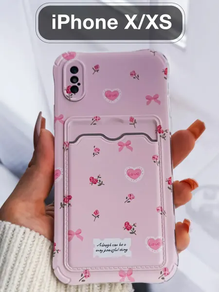 Drivero Чехол на iPhone X XS 10 с кармашком силиконовый