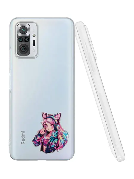 QuestCase Чехол на Redmi Note 10 Pro с принтом Аниме