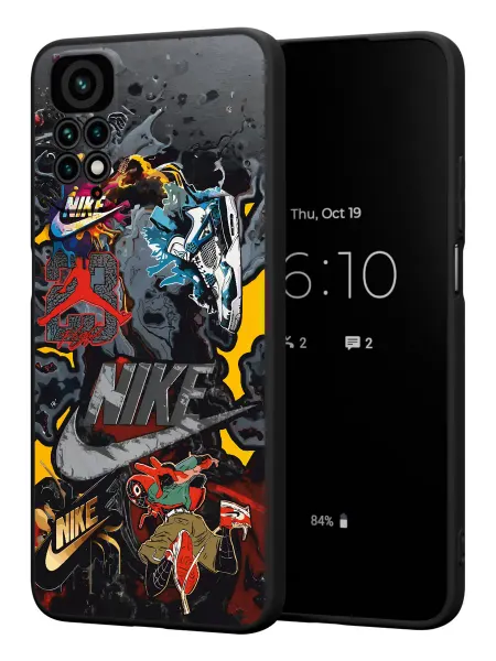FACTORIA Чехол на Xiaomi Redmi Note 11 11S 4G с принтом Nike