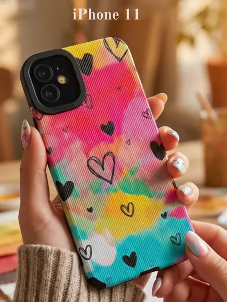 La Bella Gadgetella Чехол на iPhone 11, с принтом "сердечки"