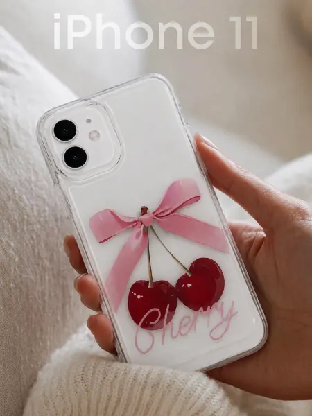 LMNUP Чехол на iPhone 11 с принтом прозрачный