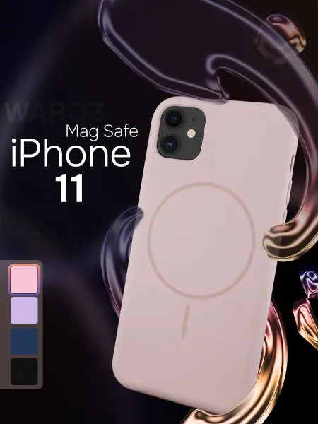 WAROZ Чехол на iPhone 11 с магнитом MagSafe противоударный