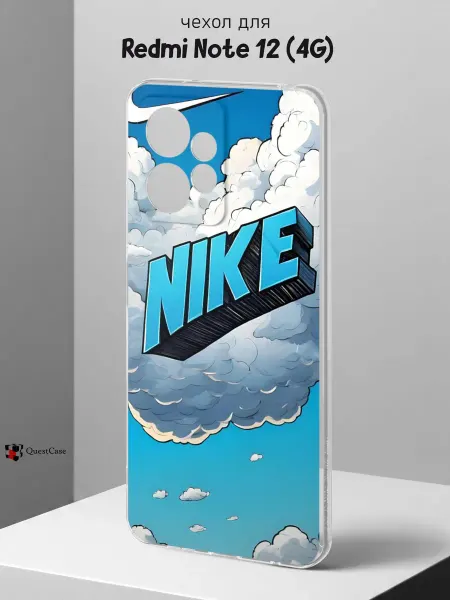 QuestCase Чехол на Redmi Note 12 4G с принтом Nike