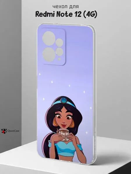 QuestCase Чехол на Redmi Note 12 4G с принтом Жасмин