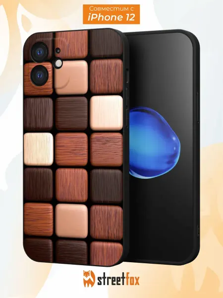 Street Fox Чехол на iPhone 12 с эстетичным принтом