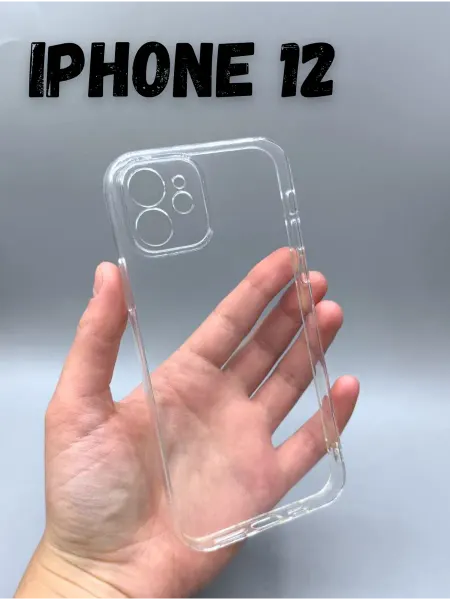 MobleZone Чехол на iPhone 12 силиконовый прозрачный