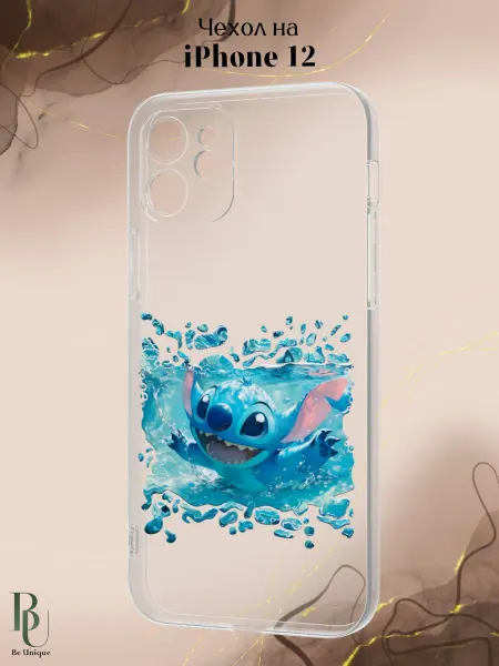Be Unique Чехол на iPhone 12 с принтом Стич