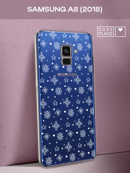 Samsung Чехол на A8 2018 зимний