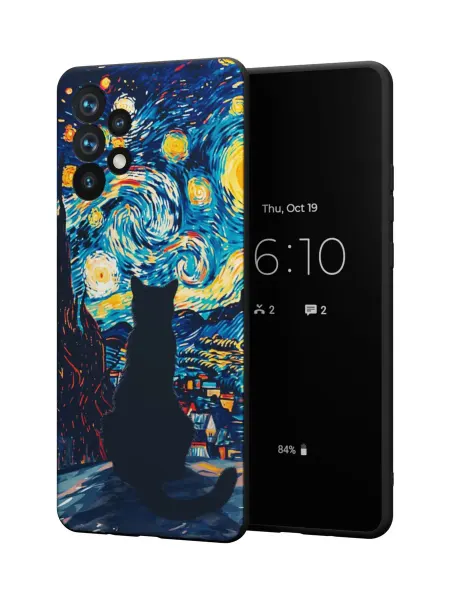 QuestCase Чехол на Samsung A32 4G с принтом Котик