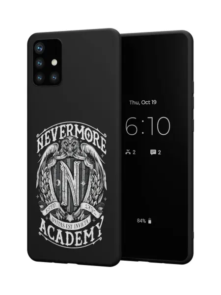 QuestCase Чехол на Samsung A51 4G с принтом Венсдей Аддамс
