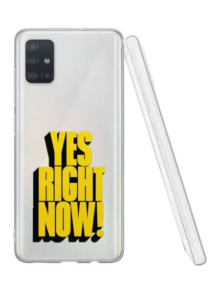 QuestCase Чехол на Samsung A51 4G с принтом Надпись