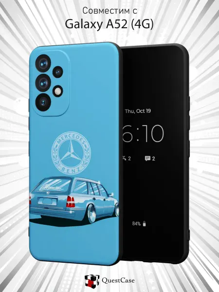 QuestCase Чехол на Samsung A52 4G с принтом Mercedes