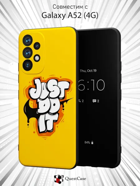 QuestCase Чехол на Samsung A52 4G с принтом Nike
