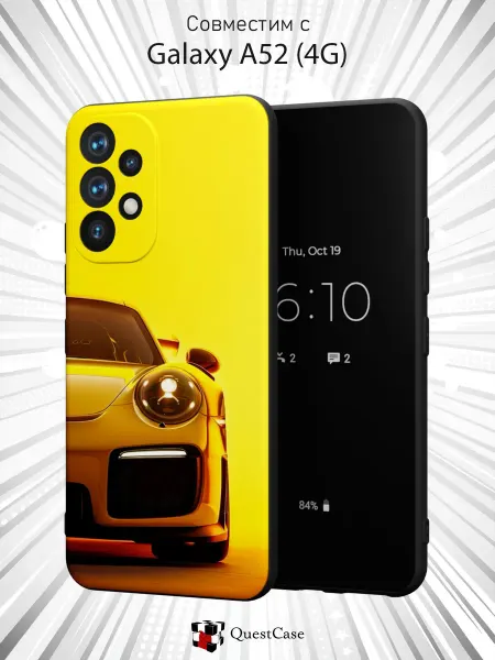 QuestCase Чехол на Samsung A52 4G с принтом Порше