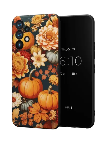 QuestCase Чехол на Samsung A52 4G с принтом Тыквы