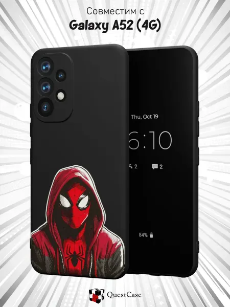 QuestCase Чехол на Samsung A52 4G с принтом Человек-паук