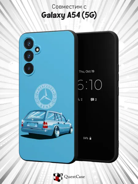 QuestCase Чехол на Samsung A54 5G с принтом Mercedes