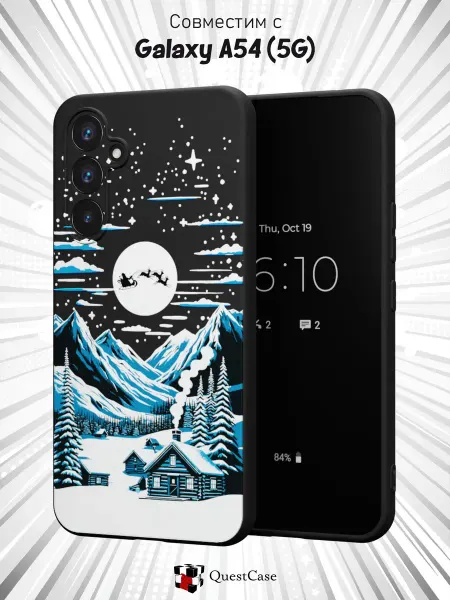 QuestCase Чехол на Samsung A54 5G с принтом Зима
