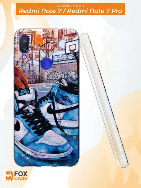Fox Case Чехол на Redmi Note 7 Note 7 Pro с принтом Nike Air