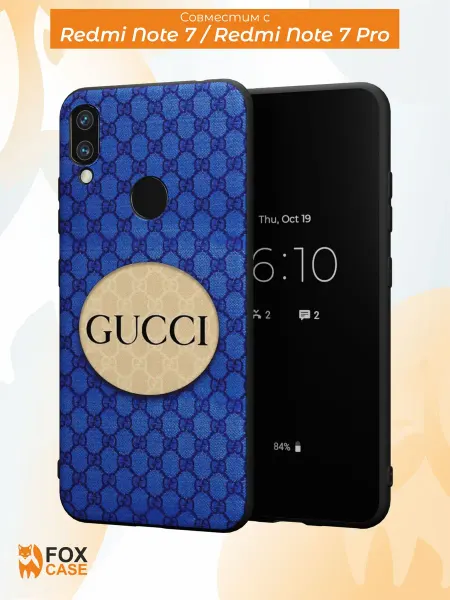 Fox Case Чехол на Redmi Note 7 Note 7 Pro с принтом Gucci
