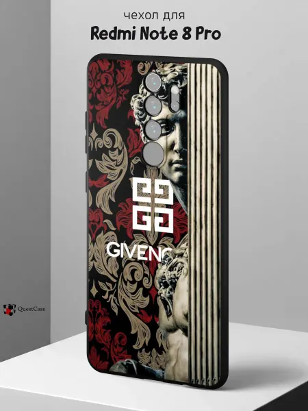 QuestCase Чехол на Redmi Note 8 Pro с принтом Givenchy