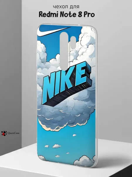 QuestCase Чехол на Redmi Note 8 Pro с принтом Nike