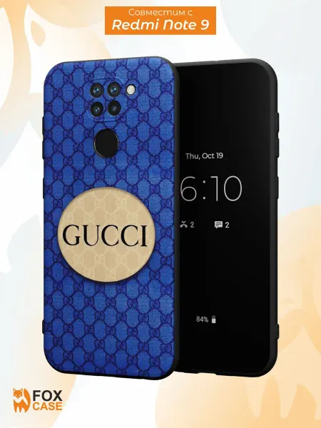 Fox Case Чехол на Redmi Note 9 с принтом Gucci