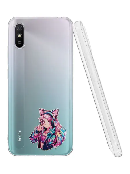 QuestCase Чехол на Xiaomi Redmi 9A с принтом Аниме