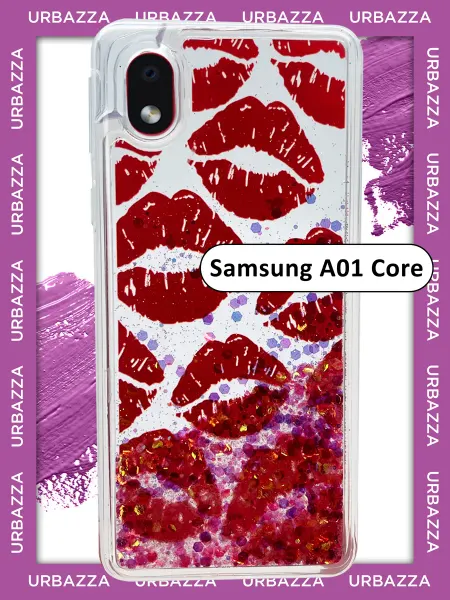 URBAZZA Чехол переливашка с рисунком на Samsung Galaxy A01 Core