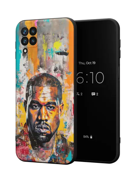 QuestCase Чехол на Samsung A12 с принтом Kanye West