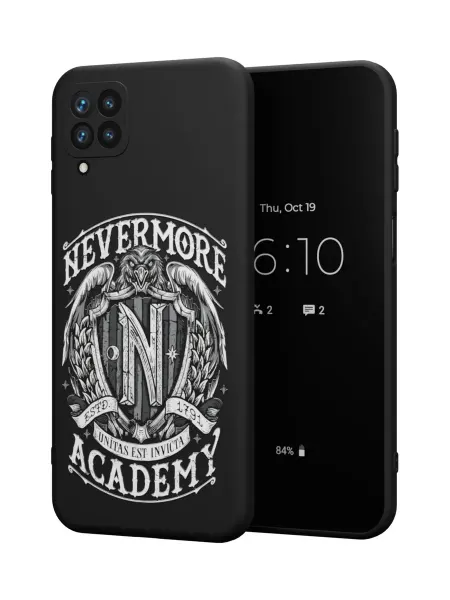 QuestCase Чехол на Samsung A12 с принтом Венсдей Аддамс
