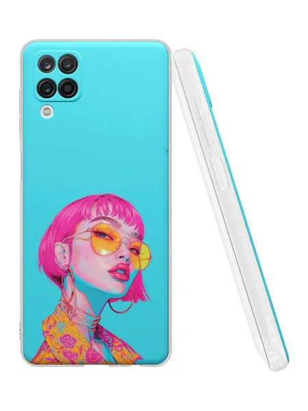 QuestCase Чехол на Samsung A12 с принтом Девушка