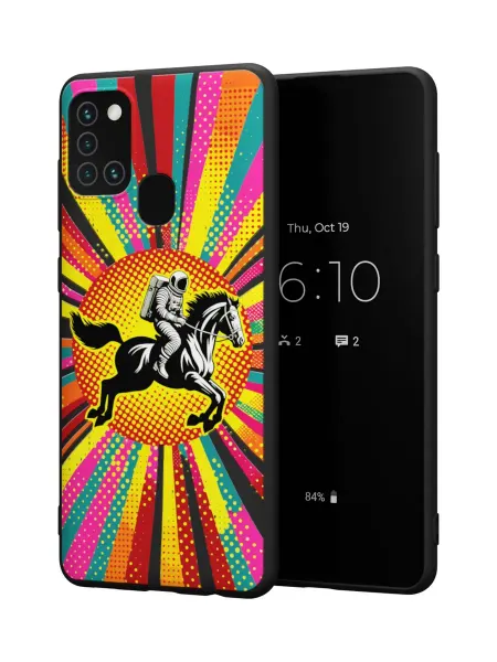 QuestCase Чехол на Samsung A21S с принтом Космонафт