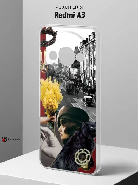 QuestCase Чехол на Redmi A3 с принтом Маргарита
