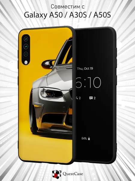 QuestCase Чехол на Samsung A50 A30S A50S с принтом BMW