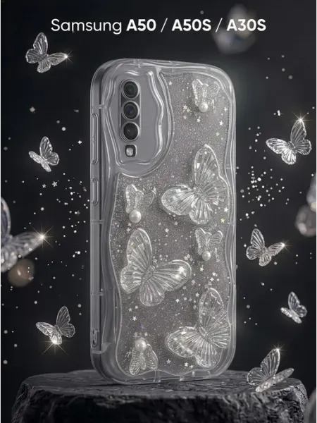Samsung Чехол на Galaxy A50, A50s, A30s с бабочками