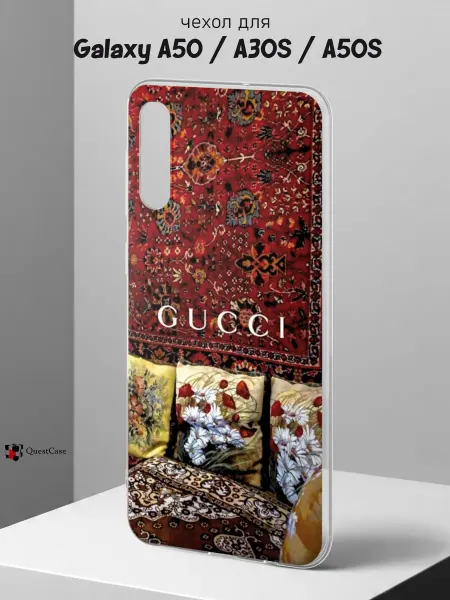 QuestCase Чехол на Samsung A50 A30S A50S с принтом Гучи