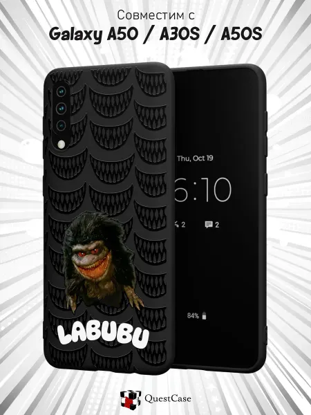 QuestCase Чехол на Samsung A50 A30S A50Sс принтом Лабубу